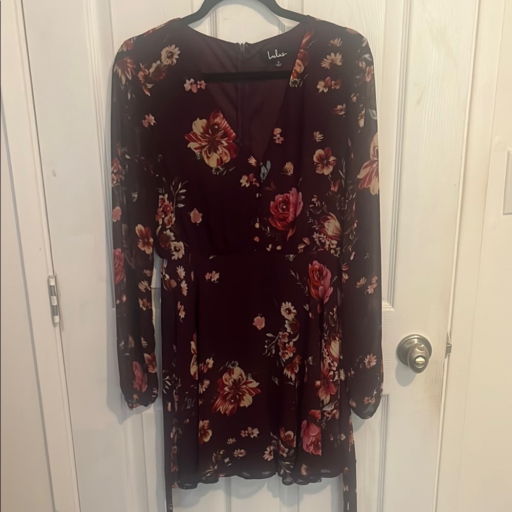 Lulu's Floral purple Dress